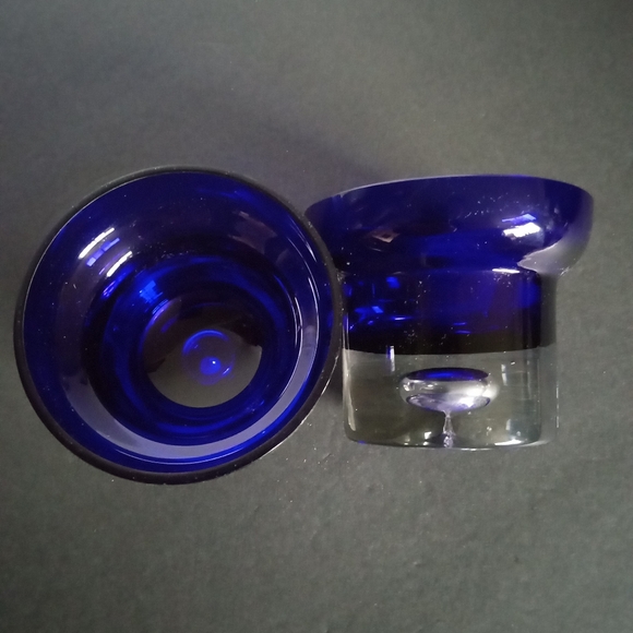 Partylite 4" Cobalt Blue Candle Holders (2) - Picture 6 of 11